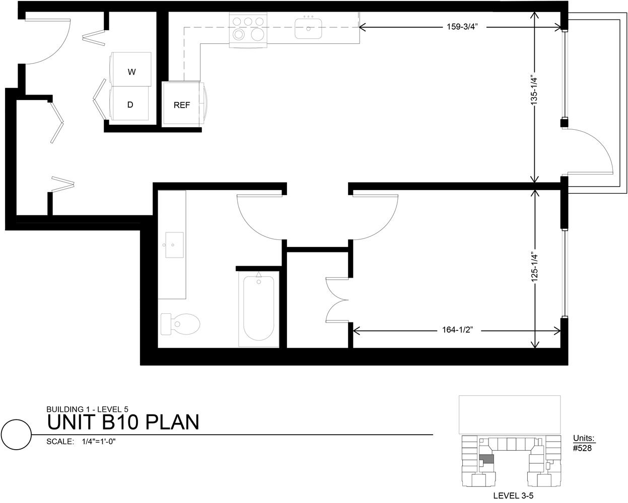 Unit 528 1 Bedroom One Lakefront
