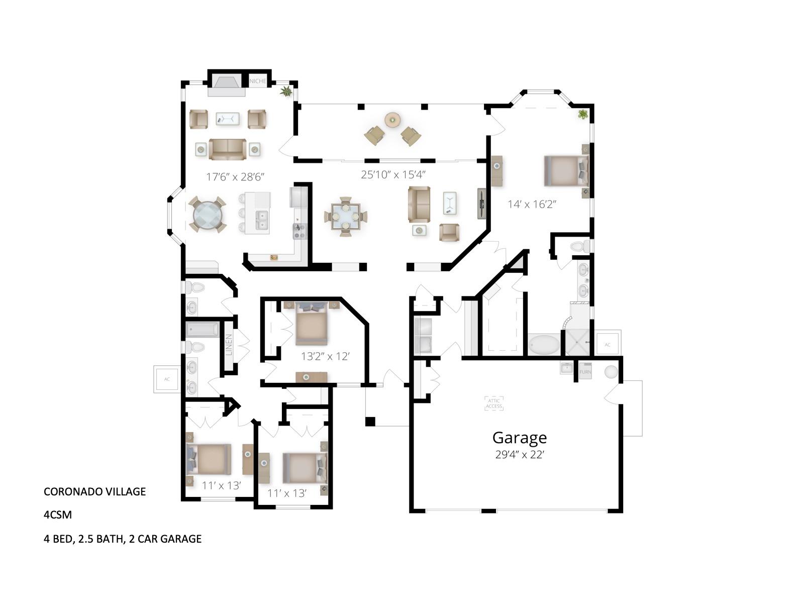 Unit Coronado Village 4 4 Bedroom Coronado Village 4 4 Bedroom