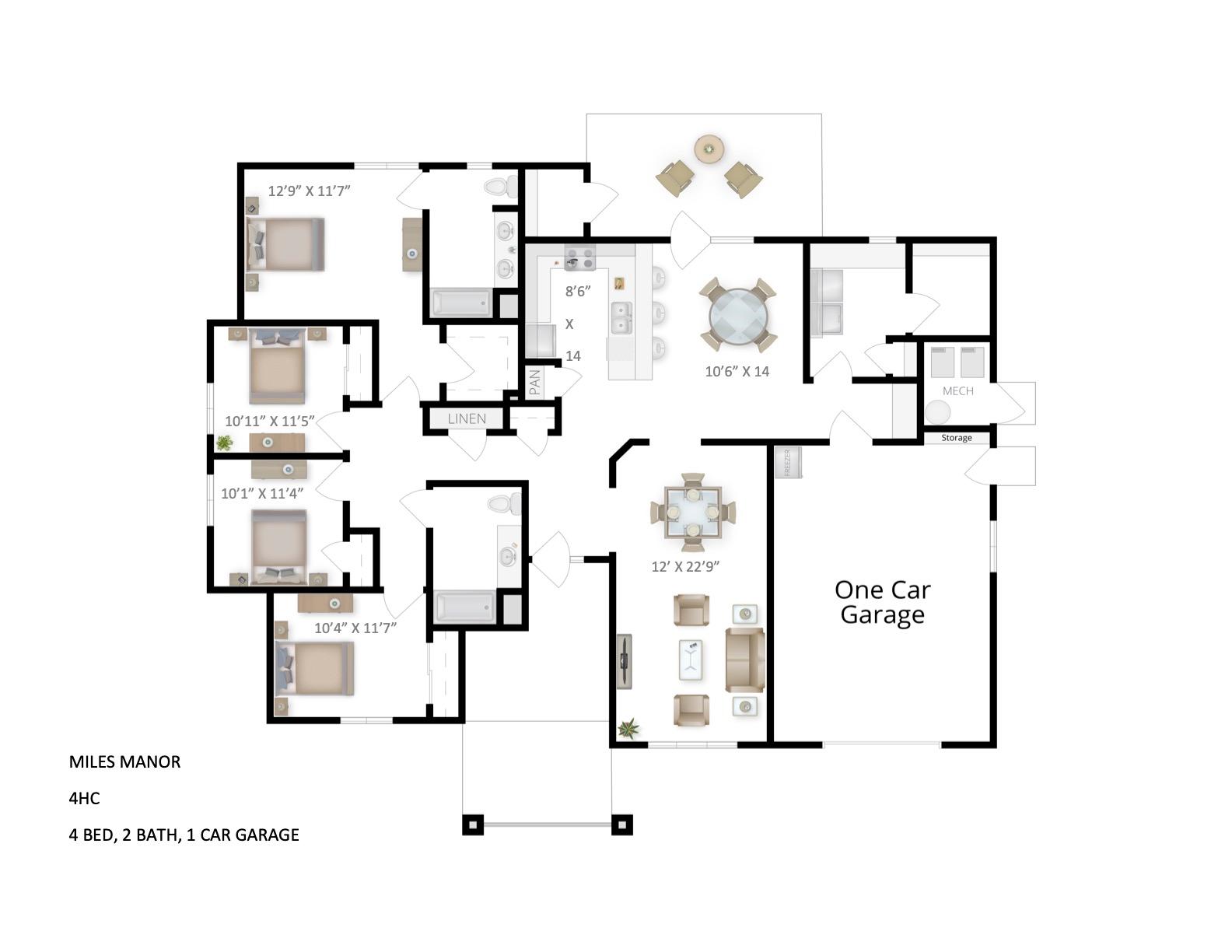 Unit Miles Manor 1 4 Bedroom Miles Manor 1 4 Bedroom Mountain Vista