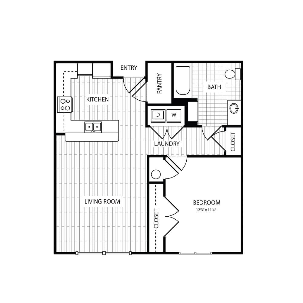 1 Bedroom 1 Bathroom Mineral Springs Commons