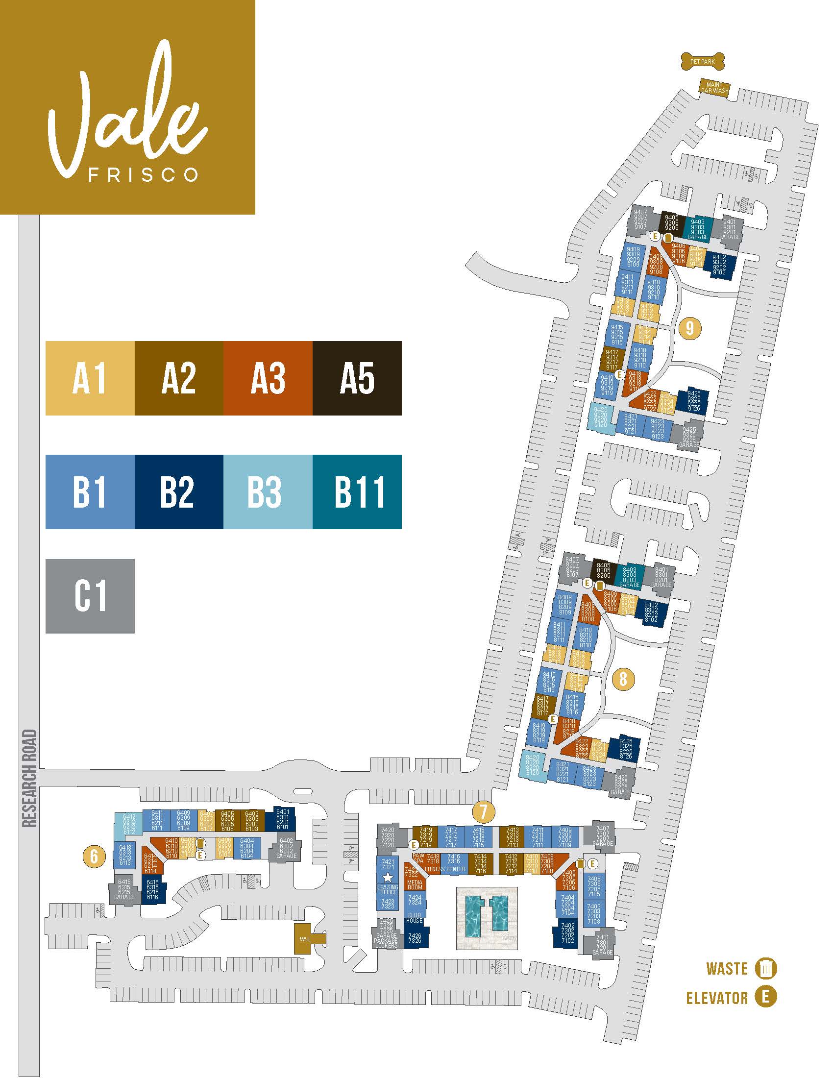 Sitemap Vale Frisco