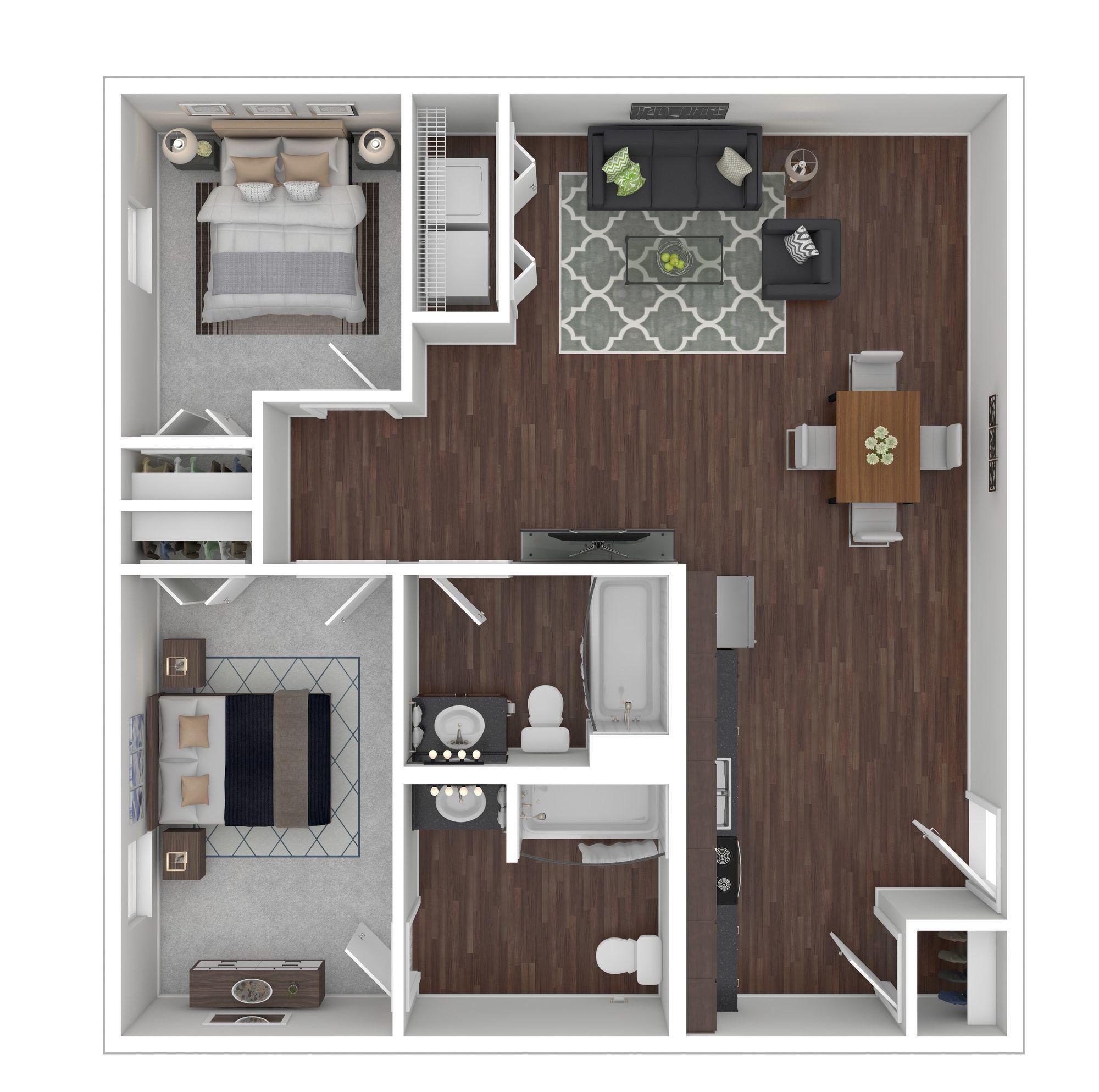 Floor Plans Kodak Crossing Apartments in Kodak, TN