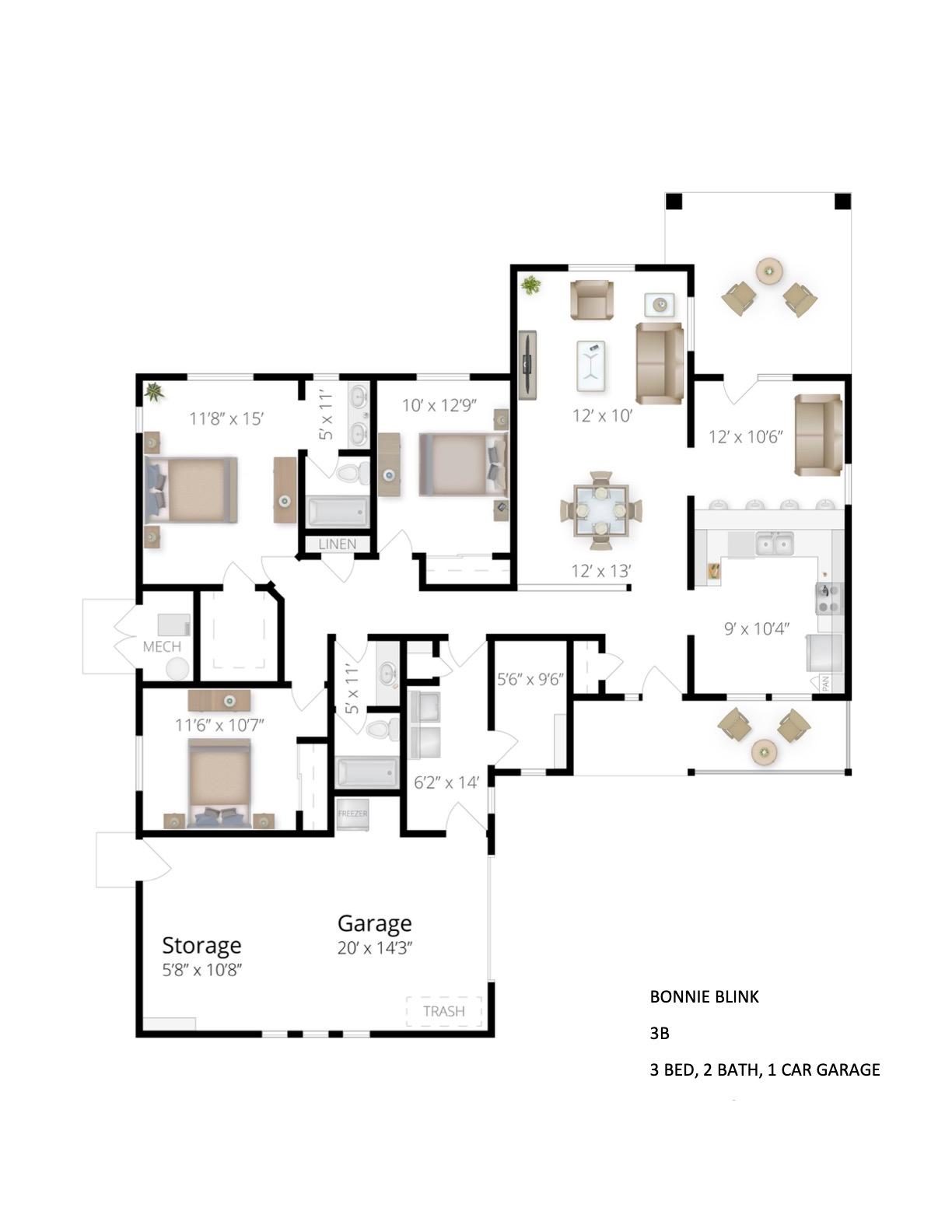 Unit Bonnie Blink 3 Bedroom Bonnie Blink 3 Bedroom Mountain Vista