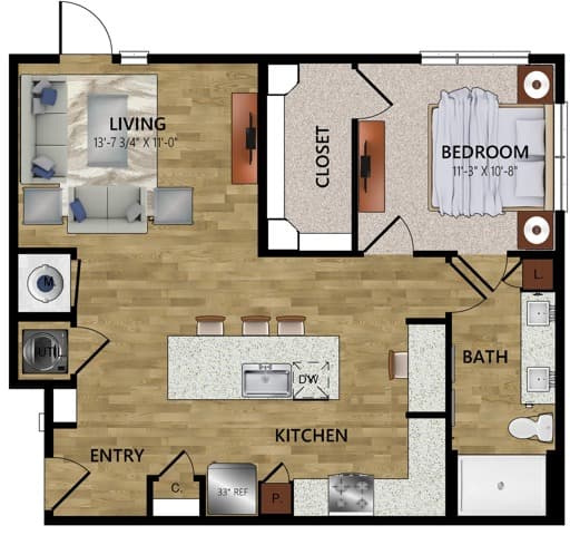 Unit 2419 Surrealist A4 Co/Op Maple