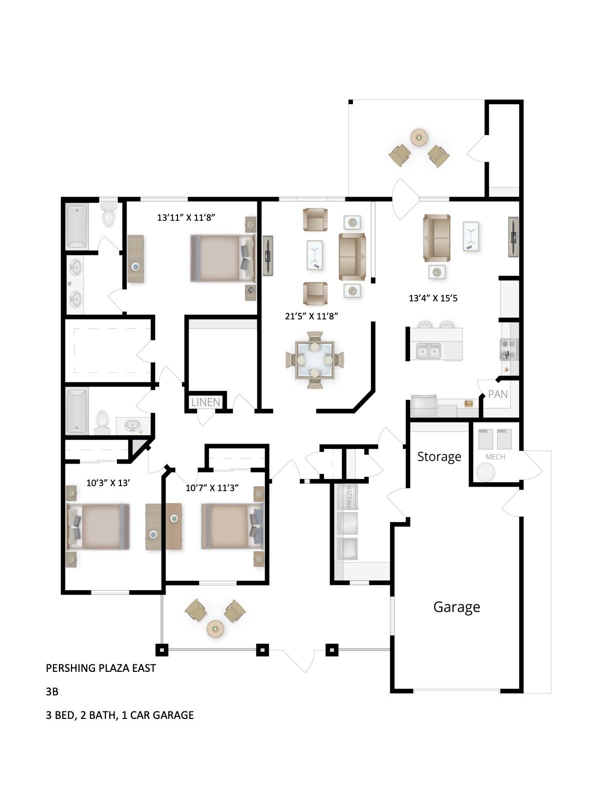 Unit Perishing Plaza East 3 Bedroom Perishing Plaza East 3
