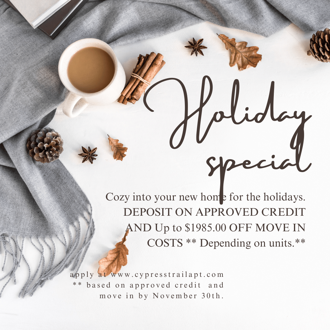 Specials Popup Cypress Trail Apartments