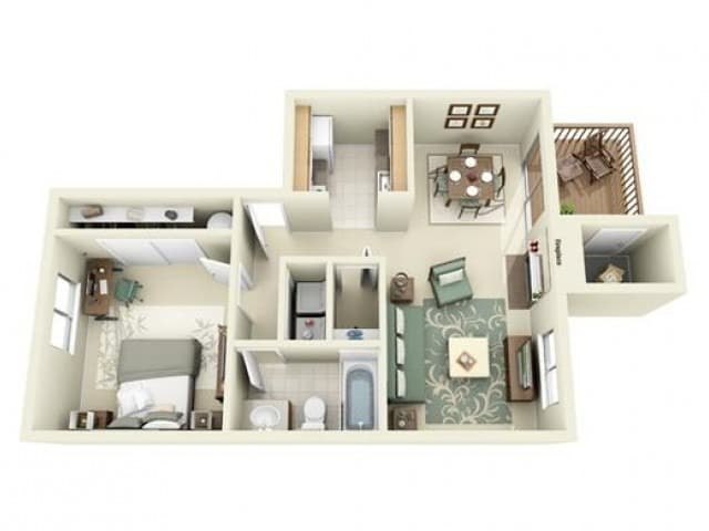 Relaxed University Place Apartments StonePointe University