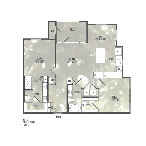 Unit 8102 Two Bedroom Two Bathroom Territory at Williams Way