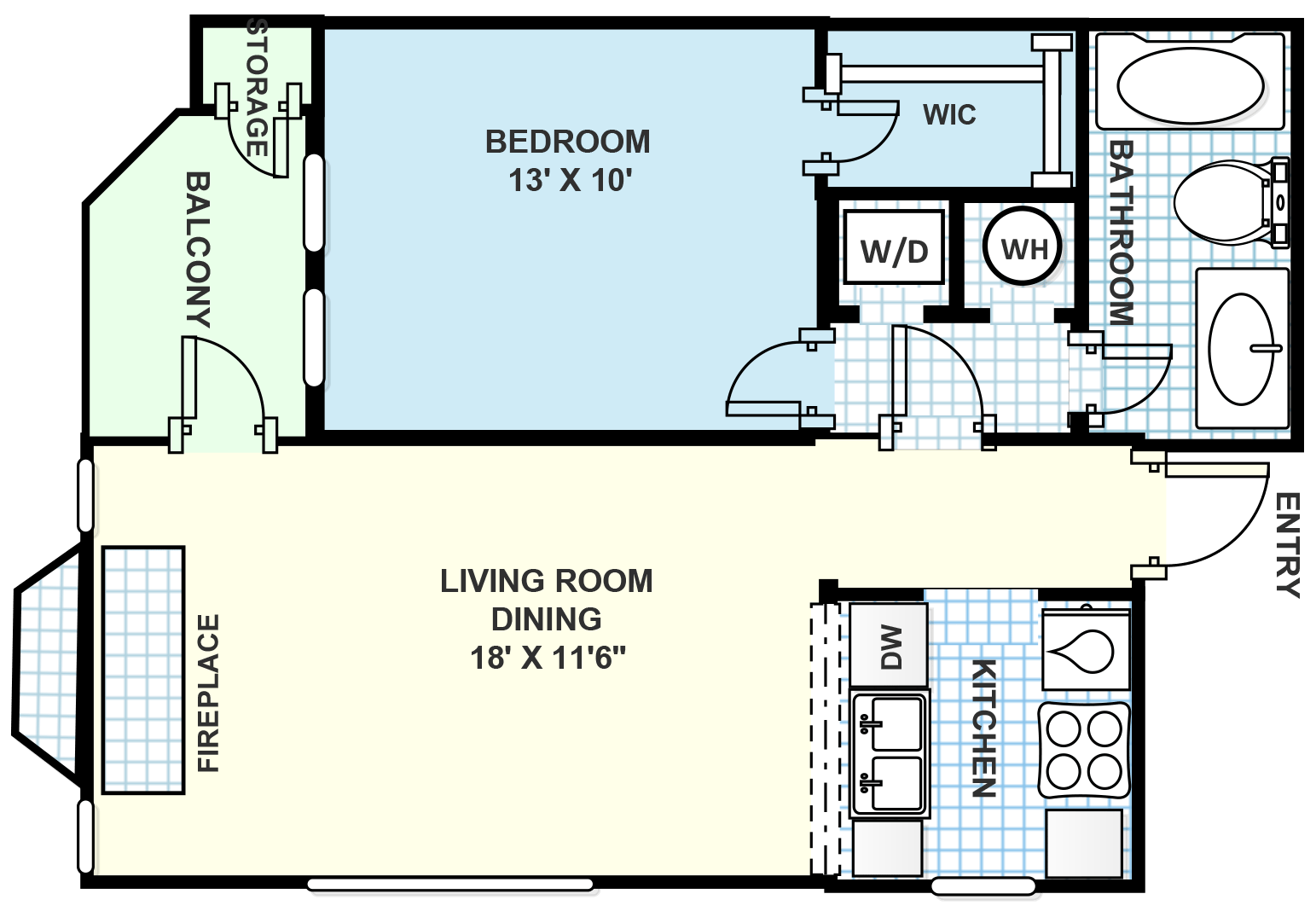 Unit 3117266 1 bedroom, 1 bathroom Windscape Apartments